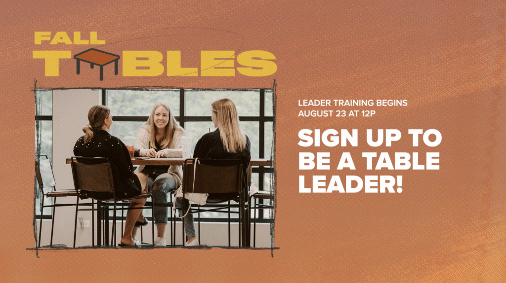 fall tables leader training email
